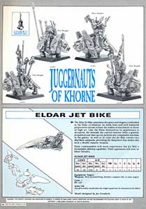 Juggernauts of Khorne / Eldar Jet Bike - White Dwarf 106