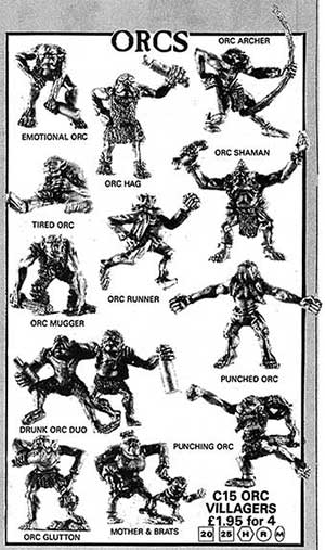 C15 Orc Villagers - Nov 86 Flyer