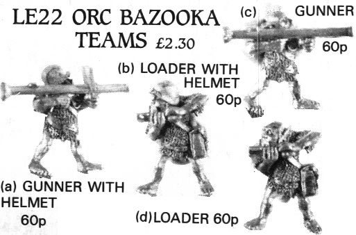 LE22 Orc Bazooka Crew - 1987 MOD Flyer