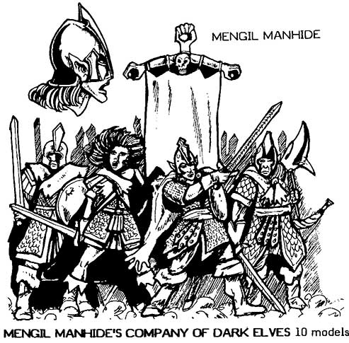 RR4 Mengil Manhide's Dark Elf Company - Compendium 2