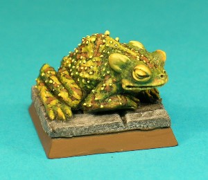 Figure 6, Giant Toad.<br>This is a Giant Toad, a nice model originally cast with a solid metal base rather than a slotta-tab.  