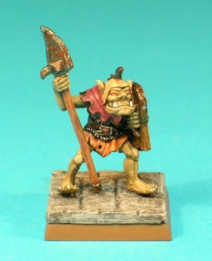 Figure 9, Orc.<br>This is an Orc, armed with a polearm and a wooden shield. See ADD53 for more Orcs.